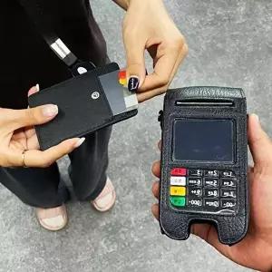 블랙 릴홀더 카드지갑 사원증 목걸이 케이스