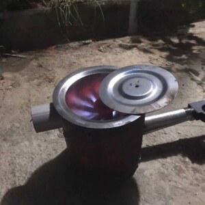 폐오일 가열로 가열 스토브 25cm 야외용 가열기 버너 연소 폐유난로 기름 쌍관 25형