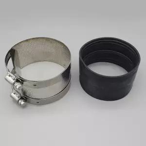 국산 노허브 커플링 100A 주철 카플링 하수관 누수 스테인리스 밴드