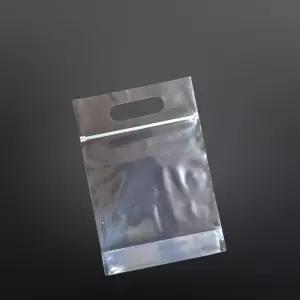 투명 지퍼스탠드 손잡이형 25X30cm+6cm 밑8cm 50매비닐쇼핑백 지퍼팩 봉투 비닐백
