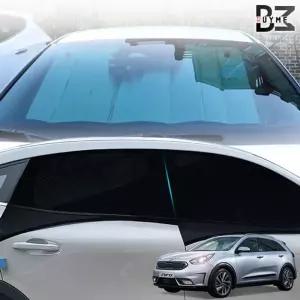 니로 차박 캠핑 모기장 햇빛가리개세트량용커텐 자동 풀세트 커튼 량가리개 량용 썬바이저 카커