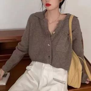 크롭 니트 티셔츠 카라 브이트임 원포켓 포인트 심플 여름긴팔 여성반팔 롱니트 시스루 망사 스퀘어넥 니트