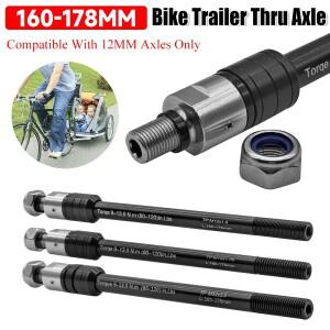 호환 자전거 트레일러 쓰루 액슬 카고 키즈 160-178mm 히치 M12 P1.0/1.5/1.75 액세서리