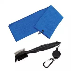 휴대용 골프 타월+클럽 브러쉬 세트(블루)러시 러시 릴홀더러시 타올
