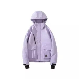 남녀공용 빅사이즈 스키복 패딩 방수 상하의 세트 퍼플 스키재킷 S 37.5~45kg