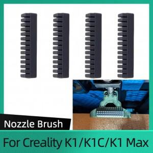Creality K1/K1C/K1 Max용 노즐 브러시 와이퍼 실리콘 핫베드 스크러버 청소 도구 K1 3D 프린터 부품용