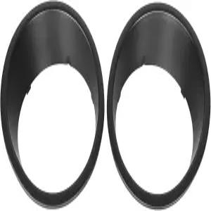 2007-2015 지프 랭글러 JK 언리미티드용 후크 로드 매트 블랙 헤드라이트 베젤 커버 트림