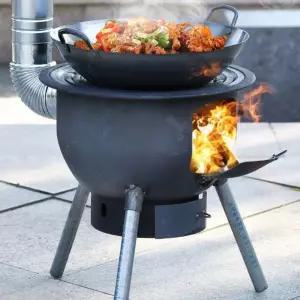 바베큐 가마솥 화롯대 난로 장작 대형 야외 화목난로