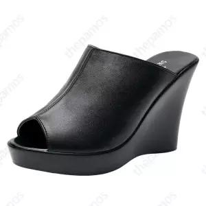 웨지힐 웨지굽 스트랩 웨지 키높이