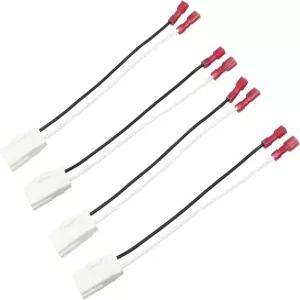 YYTQP 4 PCS 자동차 도어 스피커 배선 하네스 오디오 어댑터 플러그 커넥터 20032019 랭글러 JK 크라이슬러