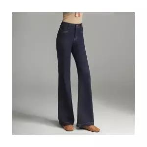 부츠컷 와이드핏 여성 청바지 데님 워싱 가을 겨울 슬림핏 하이웨이스트 바지 admr4