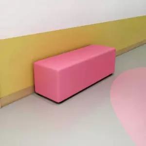 등받이 없는 소파 대기의자 소아과 키즈카페 긴의자