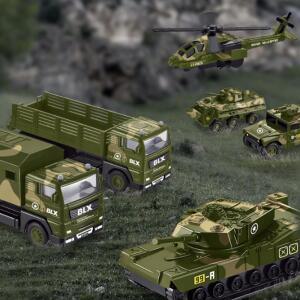 군대 6종 이동수단 다이캐스트 세트 남아 풀백 장난감