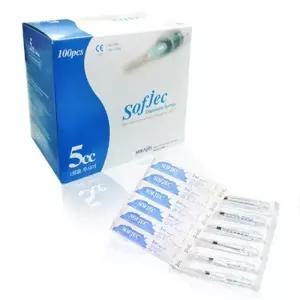 주사기 일회용 멸균 카툰상품 화진 SOFJEC 무침 100개 5CC 18개 5ML