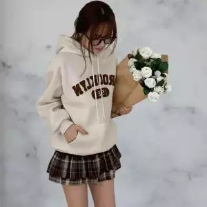 [하프클럽/]여성 캠퍼스 체크 미니스커트 데일리룩