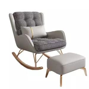 1인용 고급 흔들의자 쇼파 발받침 스윙체어 거실 발코니 세트 베란다