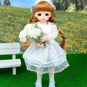 초등딸선물 리아 블루원피스 구체인형 30cm 취미수집 장식소품 역할놀이 어른이템