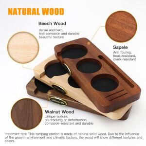 커피 탬퍼 매트 스테이션 스탠드 포타필터 거치대 지지대 베이스 랙 51mm 58mm 에스프레소 액세서리 바리스