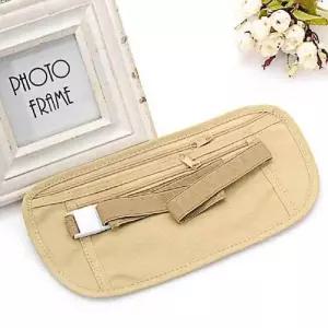 복대 슬림 소매치기 여행용 방지 베이지 여행 힙색 WED0B04