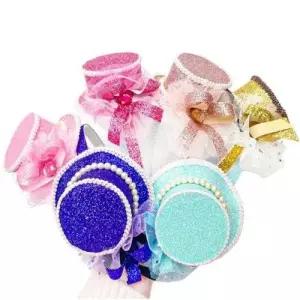 반짝이 머리띠 파티 모자 리본 헤어밴드 여성 WFISN0T