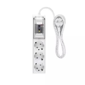 오성정밀 국산 고용량 멀티탭 고전력 대용량 4000W 에어컨 전기장판 누전 차단 3구, 4.5m, 1개