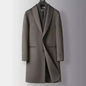 남자 하프 코트 양털 가을 겨울 캐주얼 따뜻한 구스다운 안감 슬림핏 양면 원픽4