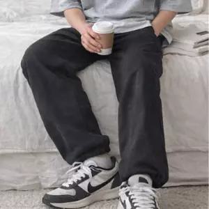 남성 와이드 골덴바지 캐주얼 통넓은 겨울 밴딩 팬츠기모 따뜻한 보온 데일리룩 홈웨어 트레이닝 기모밴