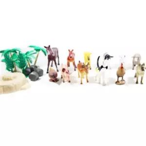 어린이집 교육용 미니어쳐 가축 동물 모형 14여종 세트 관찰 역할 놀이 교구 교육 완구 시리즈 교재용 유치