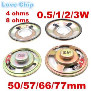 방수 스피커 4옴 8옴 0.5/1/2/3와트 0.5W 1W 2W 3W 5W 4R 8R 직경 40mm 50MM 66MM 5/6.6CM 라우드스피커