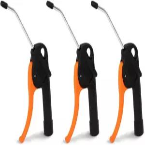 고무 팁이 있는 에어 블로우 건 PCS 3개 황동 공기 흡입구 1/4인치 차량 청소에 적응 철제 파일 청소