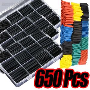 수축 튜브 2:1 폴리올레핀 슬리브 랩 와이어 세트 다색 케이블 보호 내열성