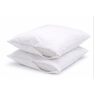 지퍼가 달린 면 베개 보호대 u2013 100% 통기성 퍼칼레, 논퀼트 케이스, 먼지 및 알레르겐 차단막, 세탁기 사용 가능 표준 20 26, 24팩