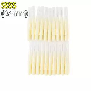 일자형 치간칫솔 20P SSSS (0.4mm) 휴대용 치간브러쉬 구강용품