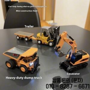 1:64 RC 지게차 풀 스케일 굴삭기 덤퍼 미니 합금 2.4G 무선 조종 자동차 엔지니어링 차량 휴대폰 휴일