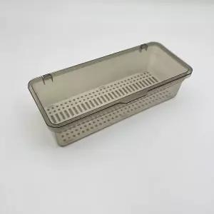 [골드스마일]사각 뚜껑형 물빠짐 수저정리함 뚜껑수저통 물빠짐수저통