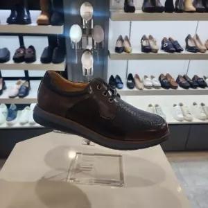 엘칸토 HC10 남성브라운쿠션업컴포트화 남성소가죽경량밴드케주얼화3cm LCWS1