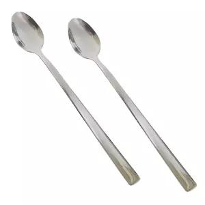 깔끔한 올스텐 롱 티스푼 2P 긴손잡이 홈카페 수저 스텐티스푼