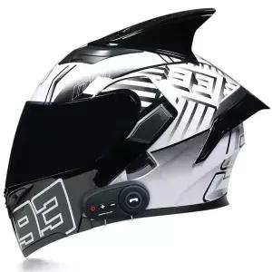 하이바 풀페이스 안전 오토바이 블루투스 보호구 바이크