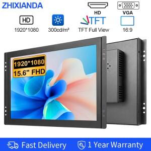 Zhixianda 15.6인치 1920x1080 산업용 오픈 프레임 임베디드 정전식 터치 스크린 모니터 VASE 벽걸이형 VGA