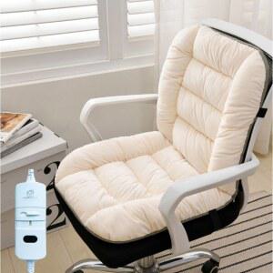 전기방석 열선 발열 사무실 쿠션 온도제어 90X48CM 등받이 의자 싱글