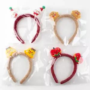 (12개세트) 봉제 머리띠 131C]크리스마스