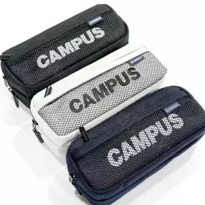 ( )옴니버스 2단 메쉬 멀티 필통 케이스 파우치 랜덤