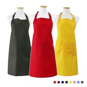 성인용 방수 무지 앞치마(버클 목끈형) 미술 가게 홈/사무실/패션/식당/조리/보호/농사/주방