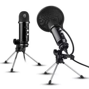 지향성 콘덴서 방송용 에코 마이크/핸드/보컬/교사/가이드/회의/수업/교회/강의/공연/고음질/컴퓨터/전문