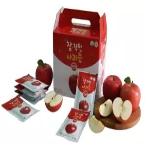방글이농장 애플더하기 껍질째 짠 고당도 사과즙 군위 사과주스 50포 1박스
