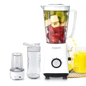 화이트세트 데일리블렌더 믹서기 컵2종 짐머만1060W/레시피/음료/딸기/스무디/아침/주스/쥬스/양념/블렌더