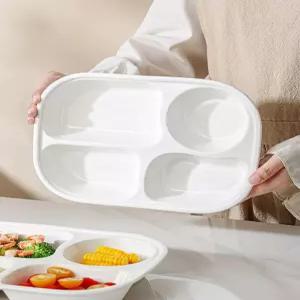 가벼운 도자기 스테인리스 세라믹 코팅 식기 덮개 식판