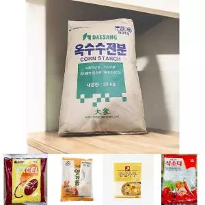 대용량 옥수수 전분 가루 22kg 1개 식당용 업소용/파우더/가정용/고급/다용도/가공/식품/요리/조리/분말