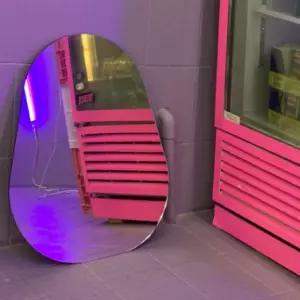 안전한 조약돌 아크릴거울 미러 인테리어 데코 거울/걸이/부착/화장/스티커/아크릴/사각/장식/면도/예쁜