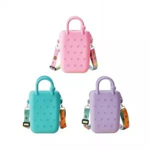 이거찜 젤리 미니 크로스백 키즈 가방 가방 패턴 슬림 손가방